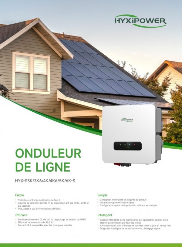 INVERSOR DE RED MONOFÁSICO DE 5 KW HYX-G5K-S - Imagen 2